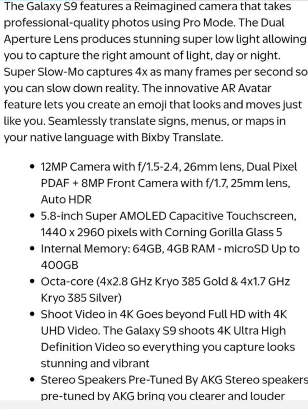 Samsung galaxy s9